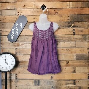 SALE-Maurices Women's Purple Halter Neck Sleeveless Tank Top Size L
